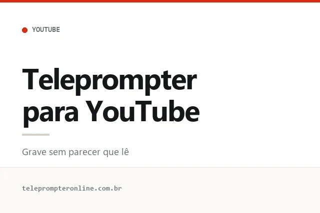 Teleprompter para YouTube